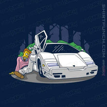 Load image into Gallery viewer, Shirts Magnets / 3"x3" / Navy Troy Wolf