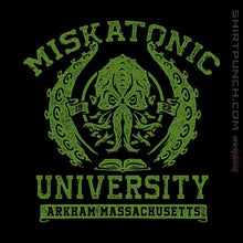 Load image into Gallery viewer, Shirts Magnets / 3"x3" / Black Miskatonic University
