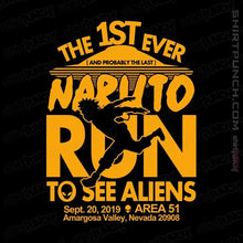 Load image into Gallery viewer, Shirts Magnets / 3"x3" / Black Naruto Run For Aliens
