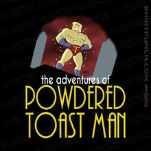 Load image into Gallery viewer, Shirts Magnets / 3"x3" / Black Powdered Toast Man