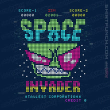 Load image into Gallery viewer, Secret_Shirts Magnets / 3"x3" / Navy Space Invader Zim