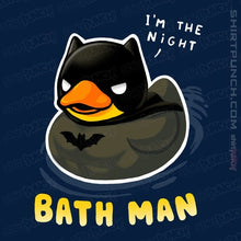 Load image into Gallery viewer, Secret_Shirts Magnets / 3"x3" / Navy The Bath Man