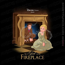 Load image into Gallery viewer, Shirts Magnets / 3&quot;x3&quot; / Black The Girl In The Fireplace
