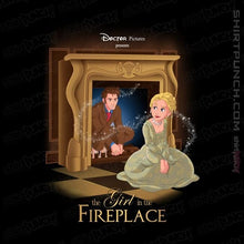 Load image into Gallery viewer, Shirts Magnets / 3"x3" / Black The Girl In The Fireplace
