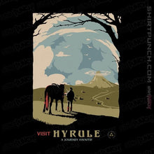 Load image into Gallery viewer, Shirts Magnets / 3"x3" / Black Epona Visit Hyrule