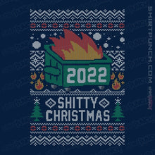 Load image into Gallery viewer, Secret_Shirts Magnets / 3"x3" / Navy Ugly Shitty Christmas Sweater
