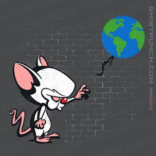 Load image into Gallery viewer, Daily_Deal_Shirts Magnets / 3"x3" / Charcoal Mouse With World