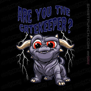 Daily_Deal_Shirts Magnets / 3"x3" / Black Are You The Gatekeeper