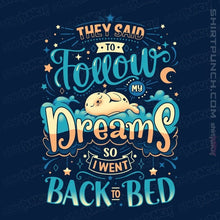 Load image into Gallery viewer, Daily_Deal_Shirts Magnets / 3"x3" / Navy Back To Dreaming