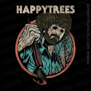 Daily_Deal_Shirts Magnets / 3"x3" / Black Happytrees