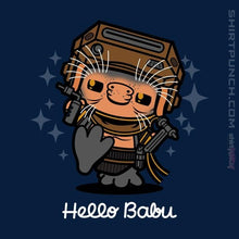 Load image into Gallery viewer, Shirts Magnets / 3"x3" / Navy Hello Babu