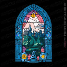 Load image into Gallery viewer, Daily_Deal_Shirts Magnets / 3"x3" / Black Stained Glass Castle