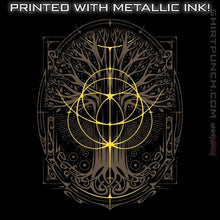 Load image into Gallery viewer, Daily_Deal_Shirts Magnets / 3"x3" / Black Golden Rings