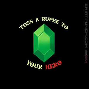 Shirts Magnets / 3"x3" / Black Toss A Rupee To Your Hero