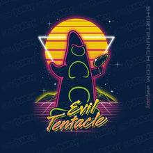 Load image into Gallery viewer, Shirts Magnets / 3"x3" / Navy Retro Evil Tentacle