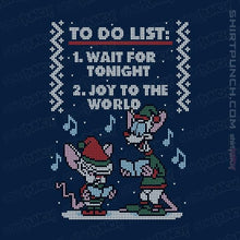 Load image into Gallery viewer, Shirts Magnets / 3"x3" / Navy Christmas List