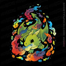 Load image into Gallery viewer, Shirts Magnets / 3"x3" / Black Rainbow Dragon