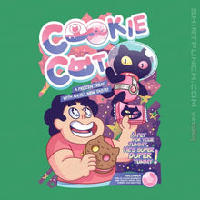 Load image into Gallery viewer, Shirts Magnets / 3"x3" / Irish Green Cookie Cat