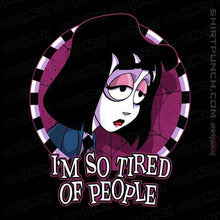 Load image into Gallery viewer, Secret_Shirts Magnets / 3"x3" / Black Tired Of People