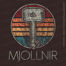 Load image into Gallery viewer, Shirts Magnets / 3"x3" / Dark Chocolate Retro Mjollnir