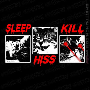 Daily_Deal_Shirts Magnets / 3"x3" / Black Sleep Hiss Kill
