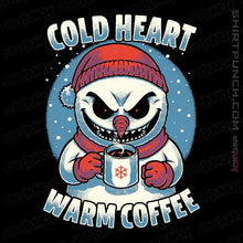 Load image into Gallery viewer, Secret_Shirts Magnets / 3"x3" / Black Cold Heart Warm Coffee