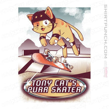 Load image into Gallery viewer, Secret_Shirts Magnets / 3"x3" / White Purr Skater