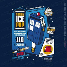 Load image into Gallery viewer, Shirts Magnets / 3"x3" / Navy Tardis Ice Pop