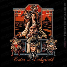 Load image into Gallery viewer, Shirts Magnets / 3"x3" / Black Enter The Labyrinth 80s