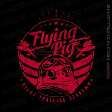 Load image into Gallery viewer, Shirts Magnets / 3"x3" / Black Flying Pig