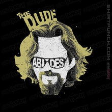 Load image into Gallery viewer, Shirts Magnets / 3"x3" / Black The Dude Abides