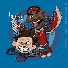 Load image into Gallery viewer, Shirts Magnets / 3&quot;x3&quot; / Sapphire Bucky And Sam
