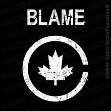 Load image into Gallery viewer, Shirts Magnets / 3"x3" / Black Blame Canada