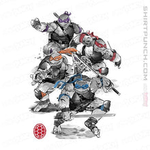 Load image into Gallery viewer, Daily_Deal_Shirts Magnets / 3&quot;x3&quot; / White Ninja Turtles Sumi-e
