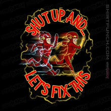 Load image into Gallery viewer, Secret_Shirts Magnets / 3"x3" / Black Let's Fix This