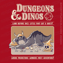 Load image into Gallery viewer, Daily_Deal_Shirts Magnets / 3"x3" / Red Dungeons And Dinos