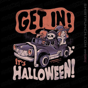 Shirts Magnets / 3"x3" / Black Get In It's Halloween