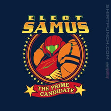 Load image into Gallery viewer, Shirts Magnets / 3"x3" / Navy Elect Samus - The Prime Candidate