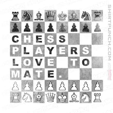 Load image into Gallery viewer, Shirts Magnets / 3"x3" / White Chess Players Love to Mate