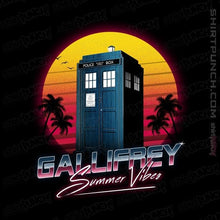 Load image into Gallery viewer, Shirts Magnets / 3"x3" / Black Gallifrey Summer Vibes