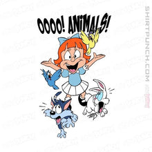 Load image into Gallery viewer, Shirts Magnets / 3"x3" / White Elmyra Loves Animals