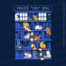 Load image into Gallery viewer, Shirts Magnets / 3"x3" / Navy Library Box Who