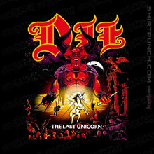 Load image into Gallery viewer, Shirts Magnets / 3"x3" / Black Die Last Unicorn