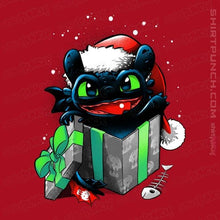 Load image into Gallery viewer, Secret_Shirts Magnets / 3"x3" / Red The Christmas Dragon