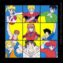 Load image into Gallery viewer, Daily_Deal_Shirts Magnets / 3&quot;x3&quot; / Black The Anime Heart Of A 90s Kid
