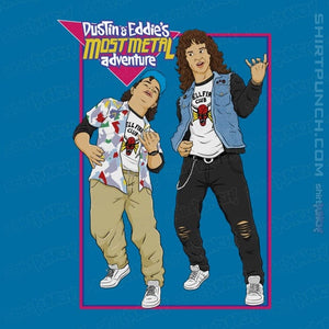 Daily_Deal_Shirts Magnets / 3"x3" / Sapphire Dustin and Eddie's Most Metal Adventure