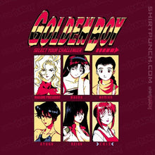 Load image into Gallery viewer, Daily_Deal_Shirts Magnets / 3"x3" / Maroon Golden Boy