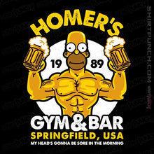 Load image into Gallery viewer, Shirts Magnets / 3"x3" / Black Homer's Gym