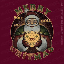 Load image into Gallery viewer, Daily_Deal_Shirts Magnets / 3"x3" / Maroon Merry Critmas