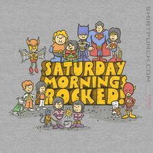 Load image into Gallery viewer, Daily_Deal_Shirts Magnets / 3"x3" / Sports Grey Saturday Mornings Rocked!